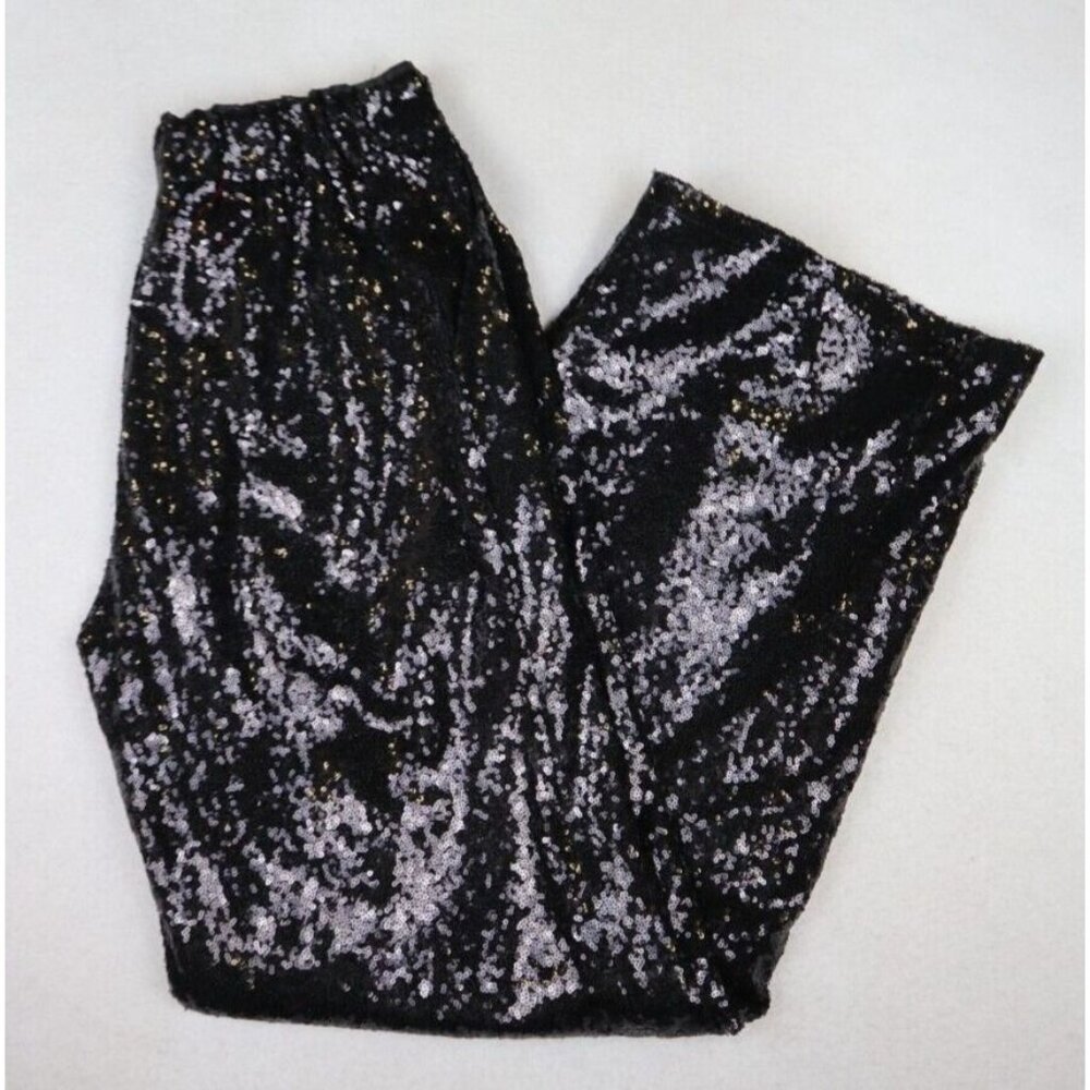 NYC Black and Silver Sequin Pants